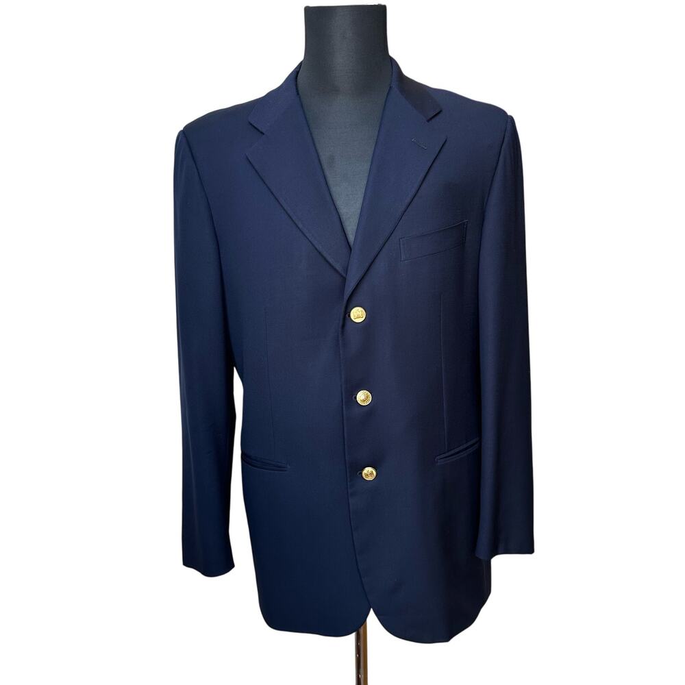 Pal Zileri Navy Blazer - Size 52R - Virgin Wool